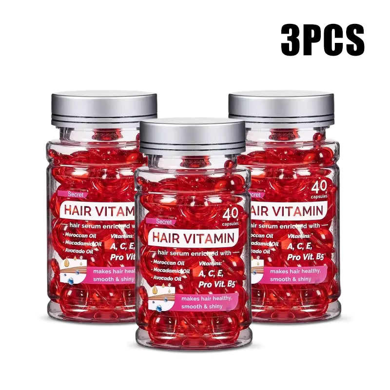 Moroccan Argan Vitamin Oil Hair Repair Capsules