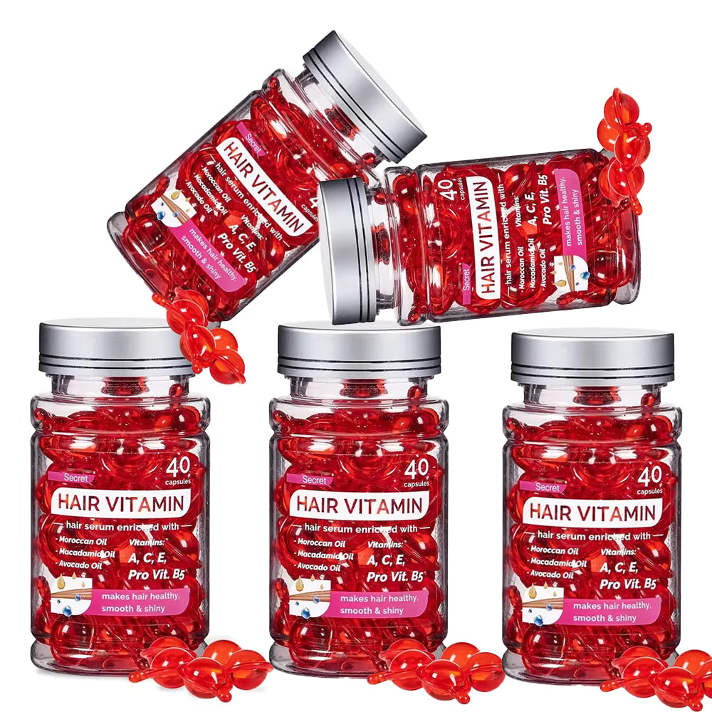 Moroccan Argan Vitamin Oil Hair Repair Capsules